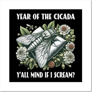 Cicada Invasion Year Of The Cicada 2024 Brood Cicada Lover Posters and Art